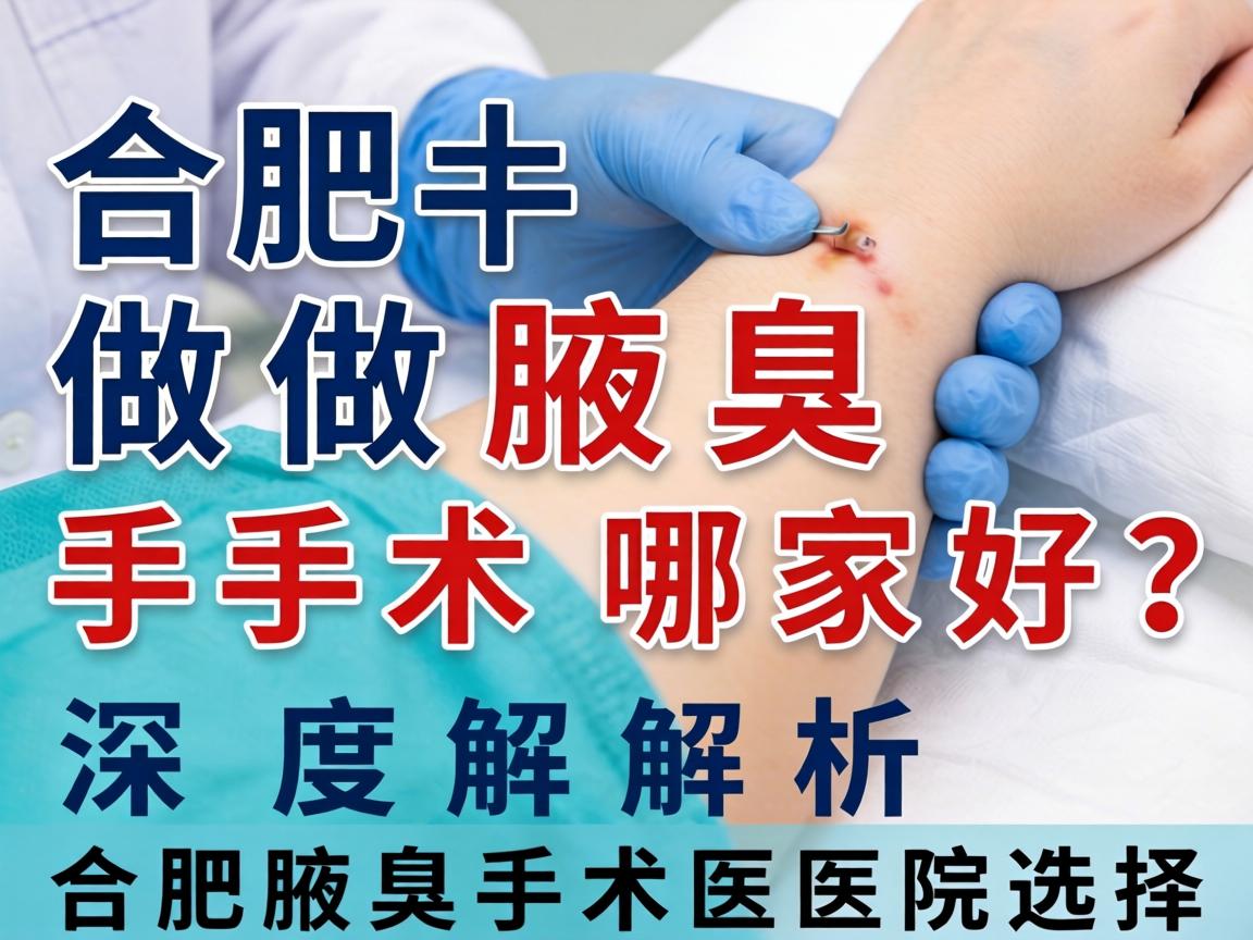合肥做腋臭手术哪家好？深度解析合肥腋臭手术医院选择