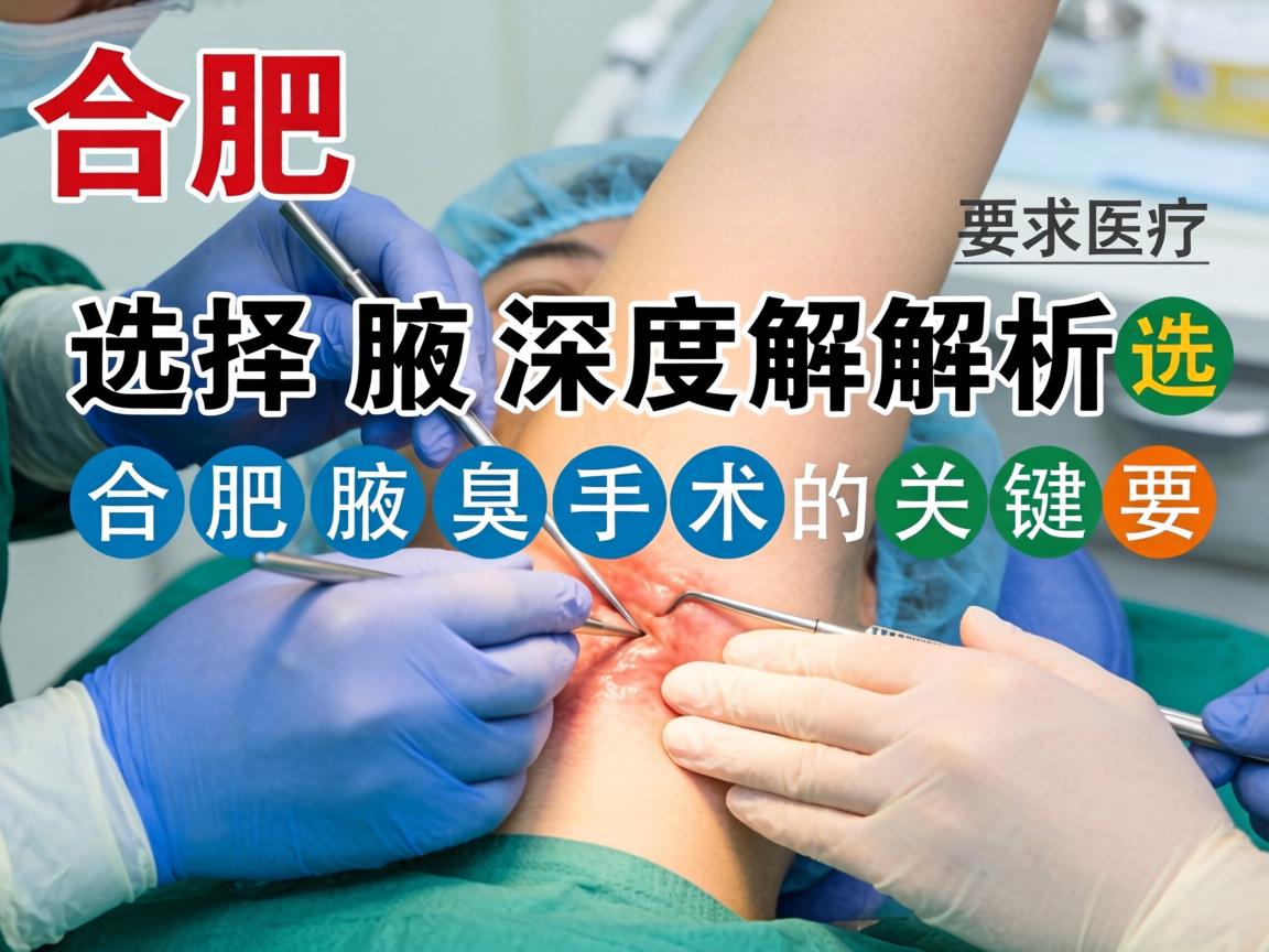 合肥腋臭手术深度解析，选择合肥腋臭手术的关键要点