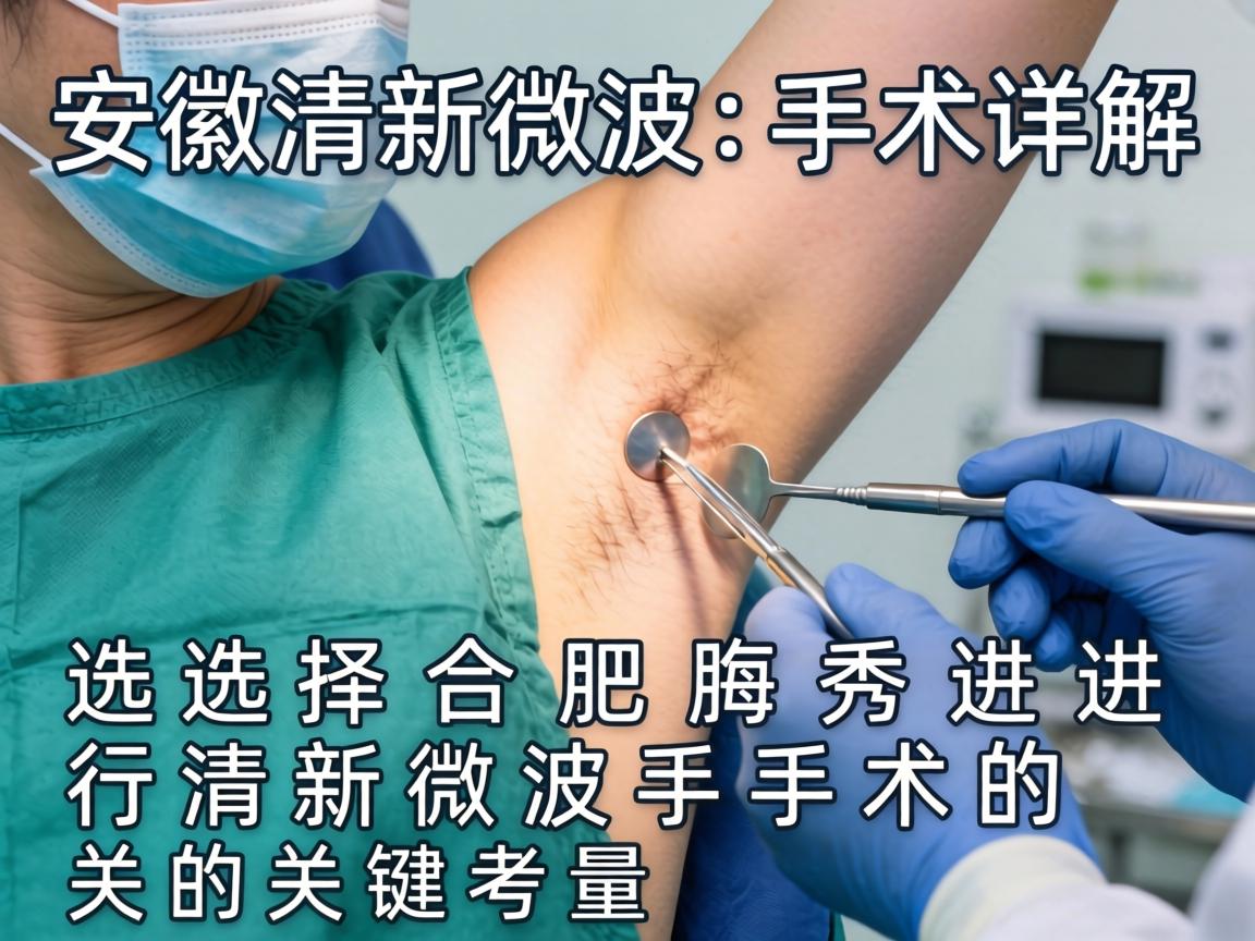 安徽清新微波手术详解，选择合肥腋秀进行清新微波手术的关键考量