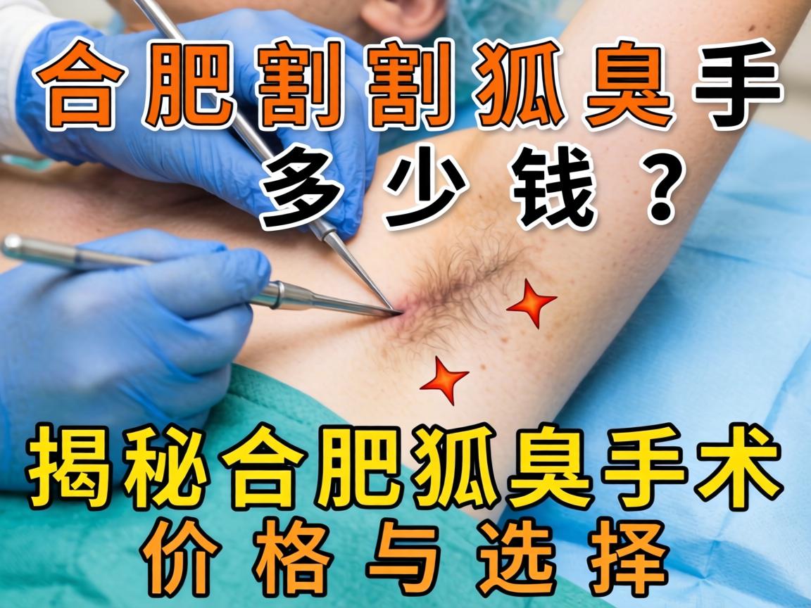 合肥割狐臭手术多少钱？揭秘合肥狐臭手术价格与选择