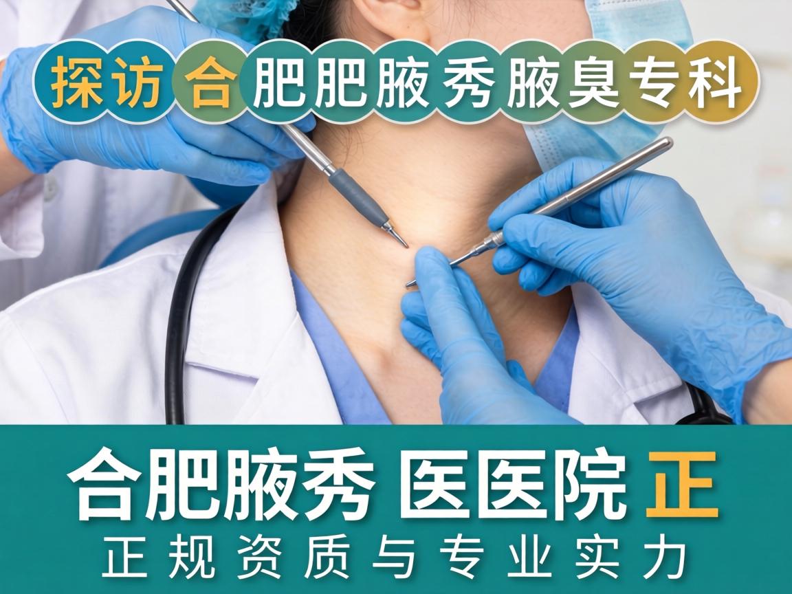 探访合肥腋秀腋臭专科，解析合肥腋秀医院正规资质与专业实力