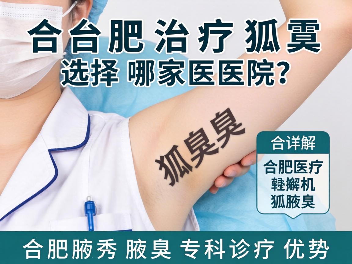 合肥治疗狐臭选择哪家医院？详解合肥腋秀腋臭专科诊疗优势