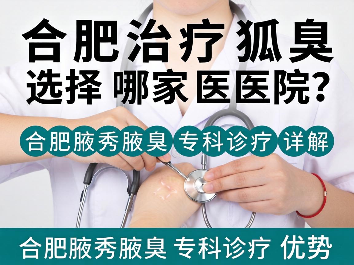 合肥治疗狐臭选择哪家医院？详解合肥腋秀腋臭专科诊疗优势