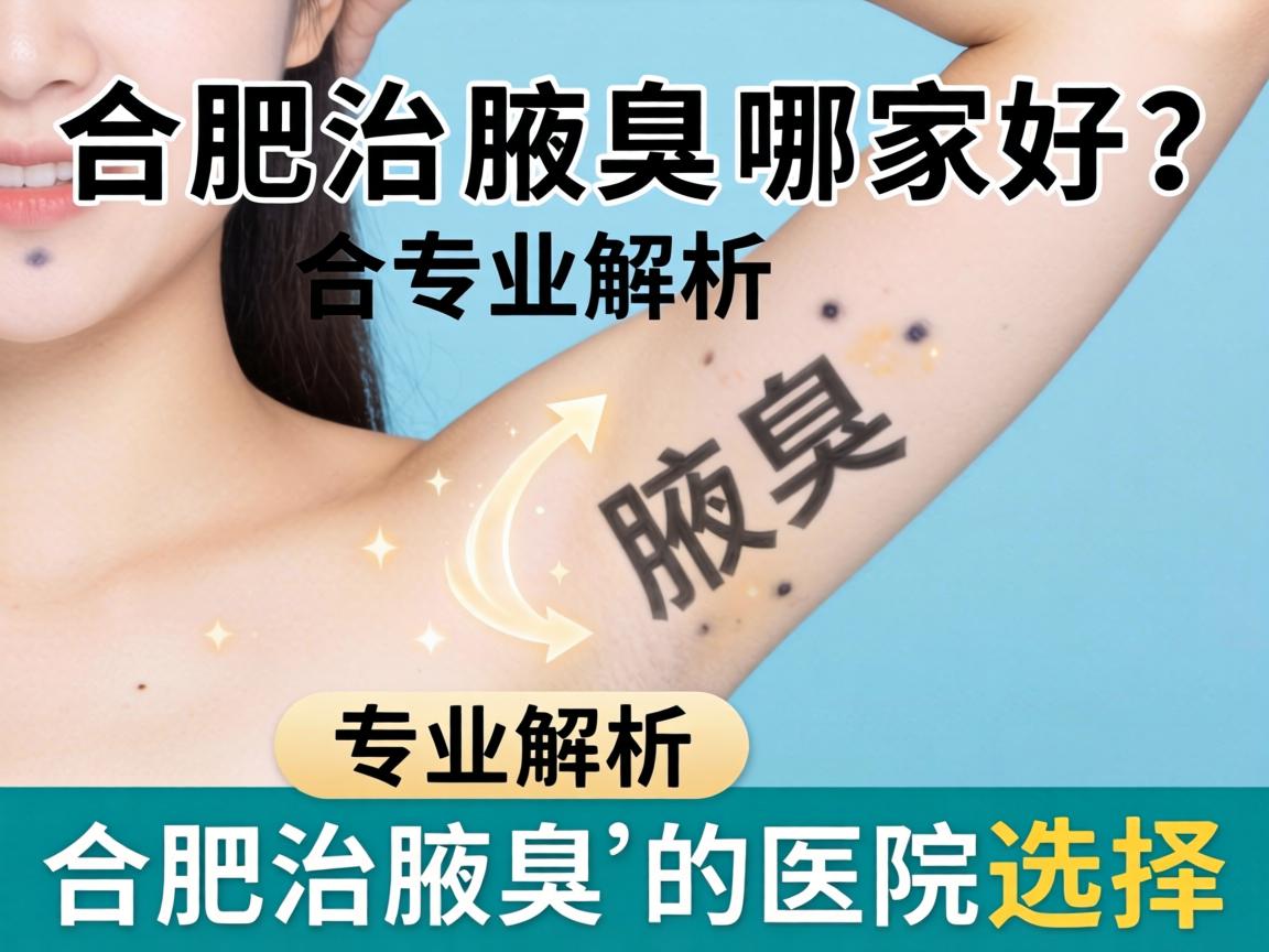 合肥治腋臭哪家好？专业解析合肥治腋臭的医院选择