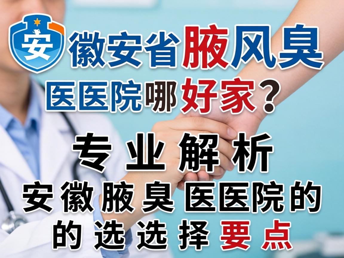 安徽省腋臭医院哪家好？专业解析安徽腋臭医院的选择要点