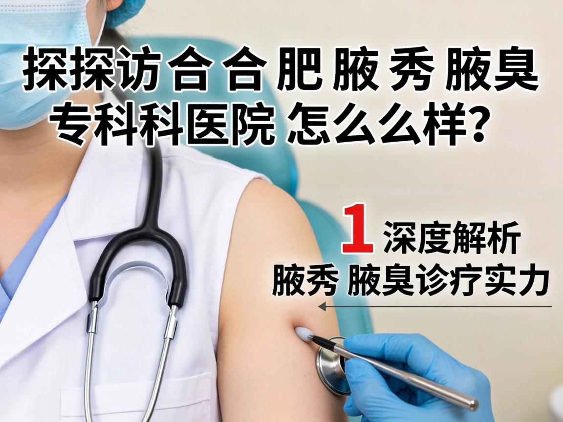 探访合肥腋秀腋臭专科医院怎么样？深度解析腋秀腋臭诊疗实力
