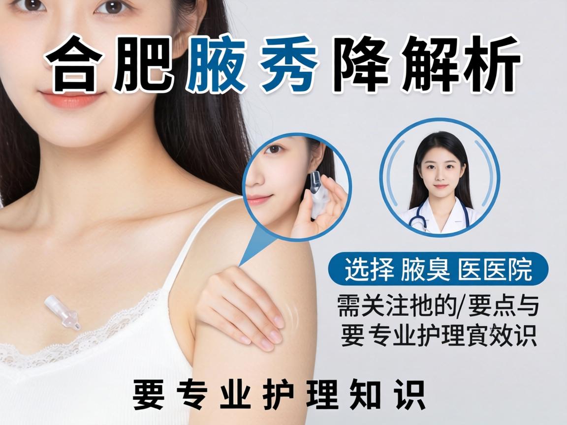 合肥腋秀解析，女生选择腋臭医院需关注的要点与专业护理知识