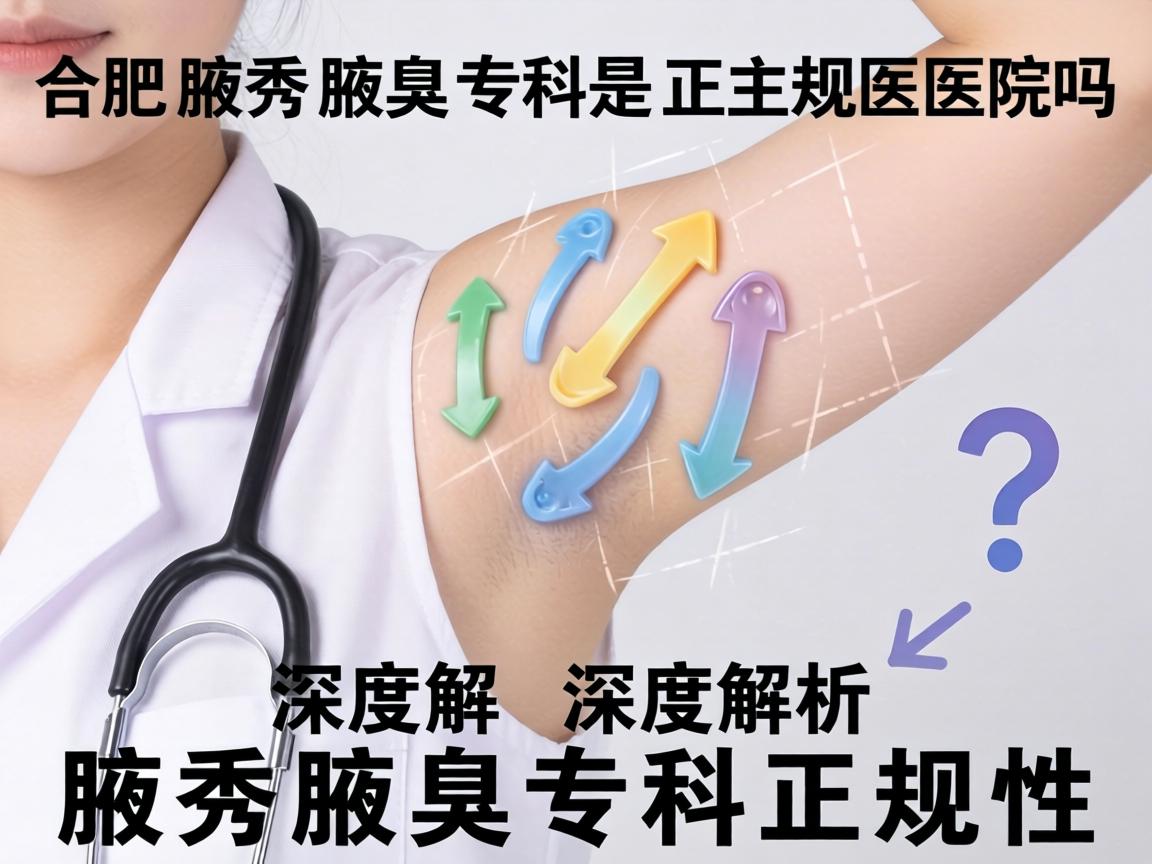 合肥腋秀腋臭专科是正规医院吗？深度解析腋秀腋臭专科正规性