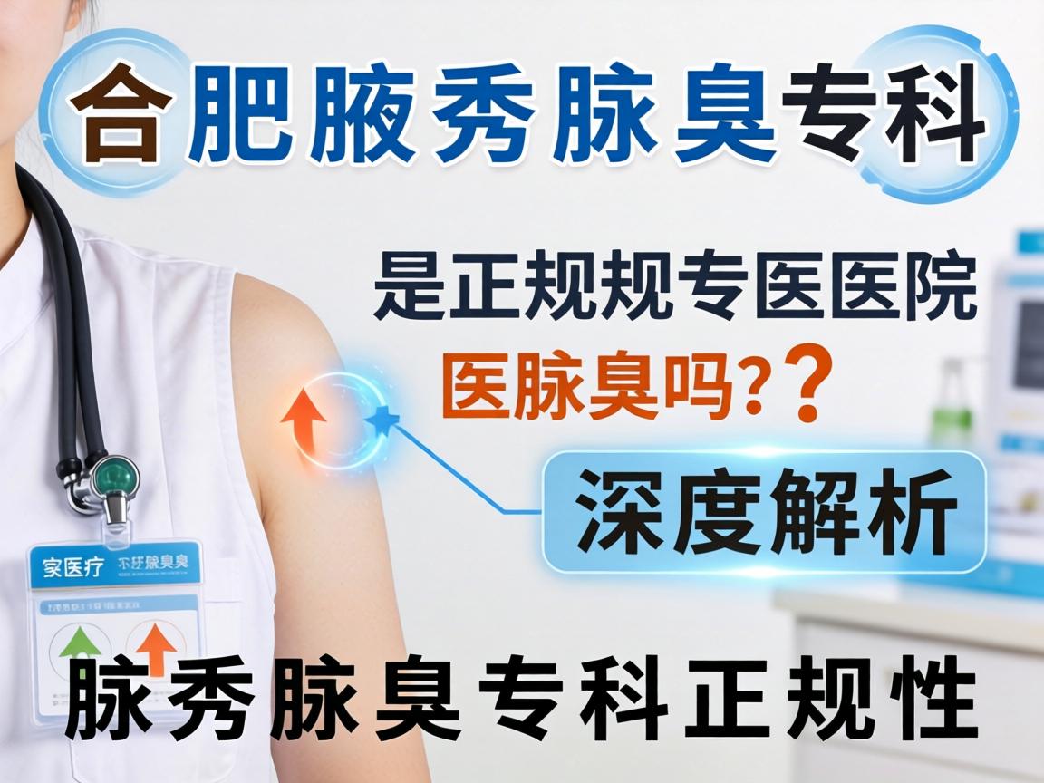 合肥腋秀腋臭专科是正规医院吗？深度解析腋秀腋臭专科正规性