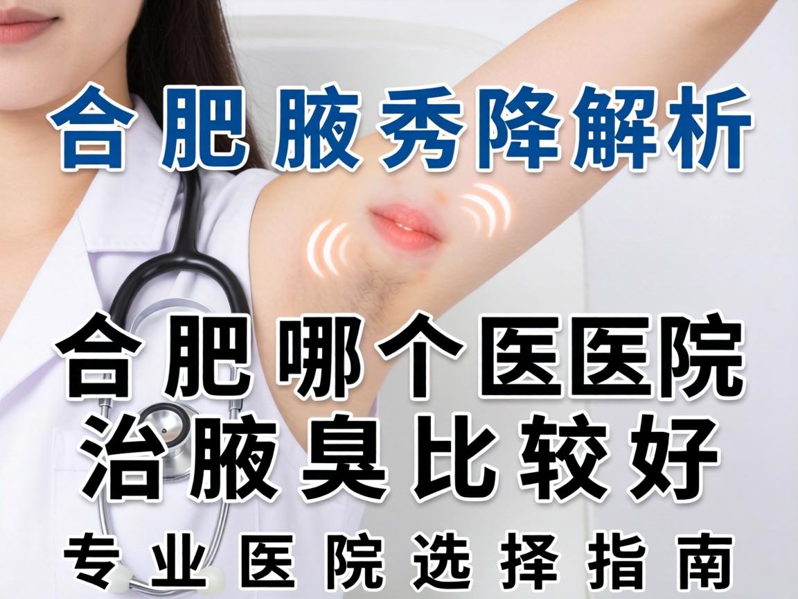 合肥腋秀解析，合肥哪个医院治腋臭比较好，专业医院选择指南