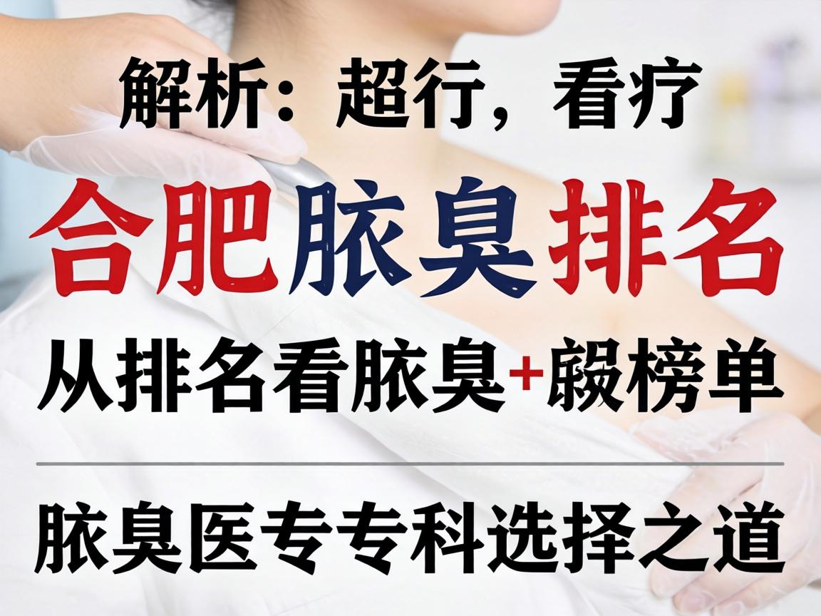解析合肥腋臭排名榜单，从排名看腋臭专科选择之道
