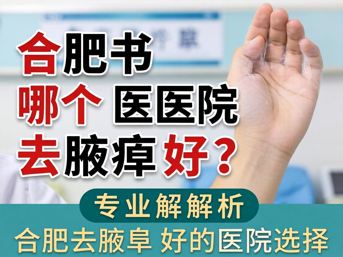 合肥哪个医院去腋臭好？专业解析合肥去腋臭好的医院选择