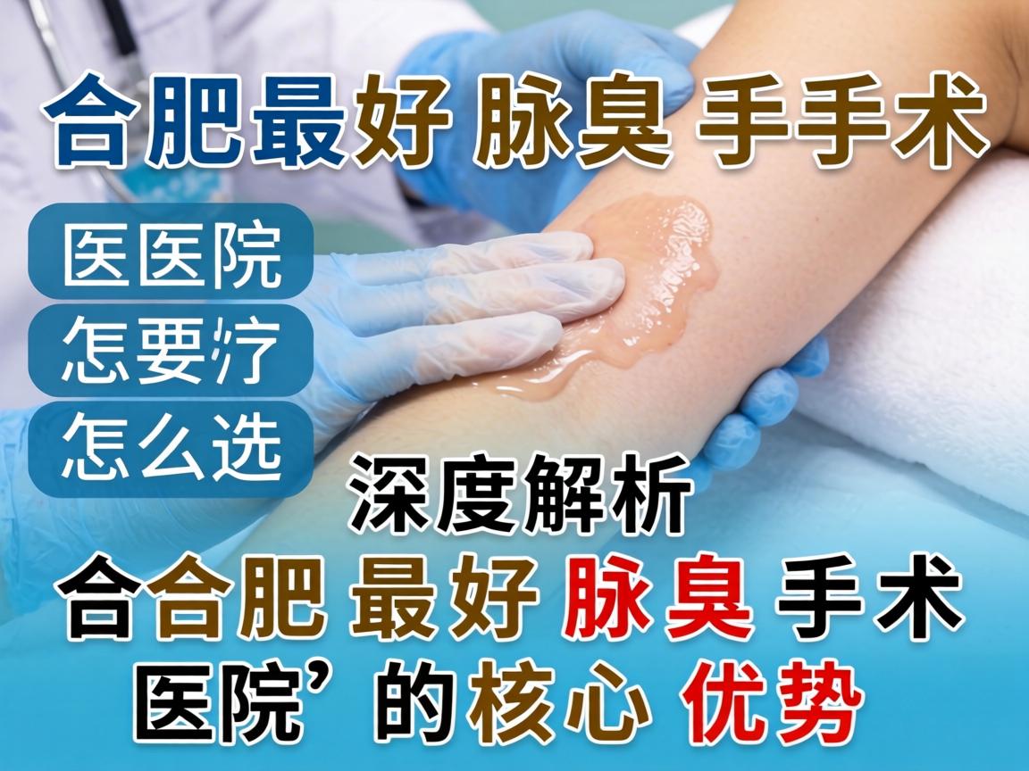 合肥最好腋臭手术医院怎么选？深度解析合肥最好腋臭手术医院的核心优势