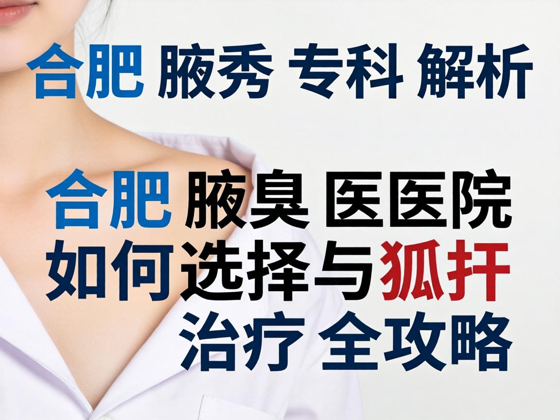 合肥腋秀专科解析，合肥腋臭医院如何选择与狐臭治疗全攻略