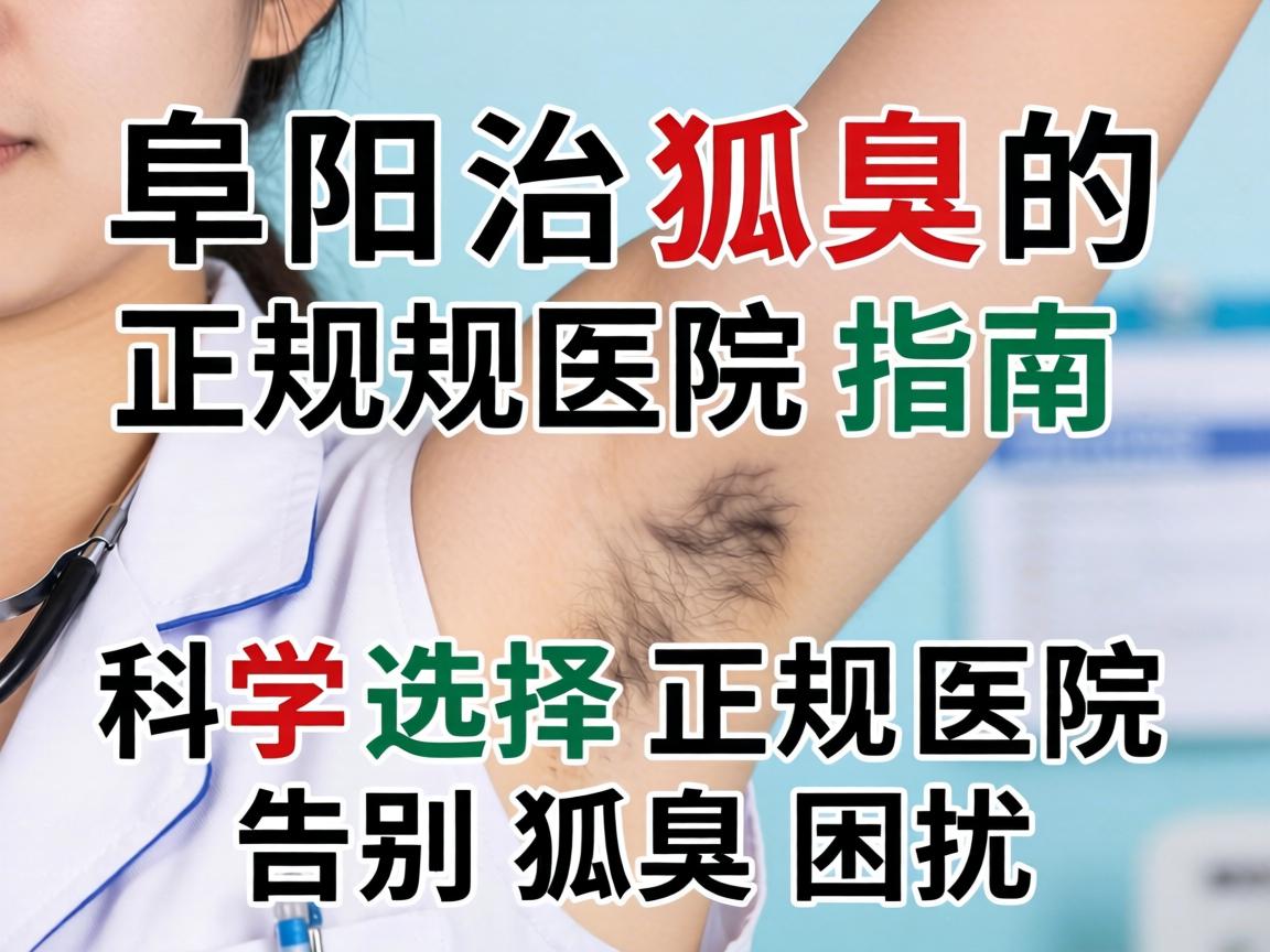 阜阳治狐臭的正规医院指南，科学选择正规医院，告别狐臭困扰