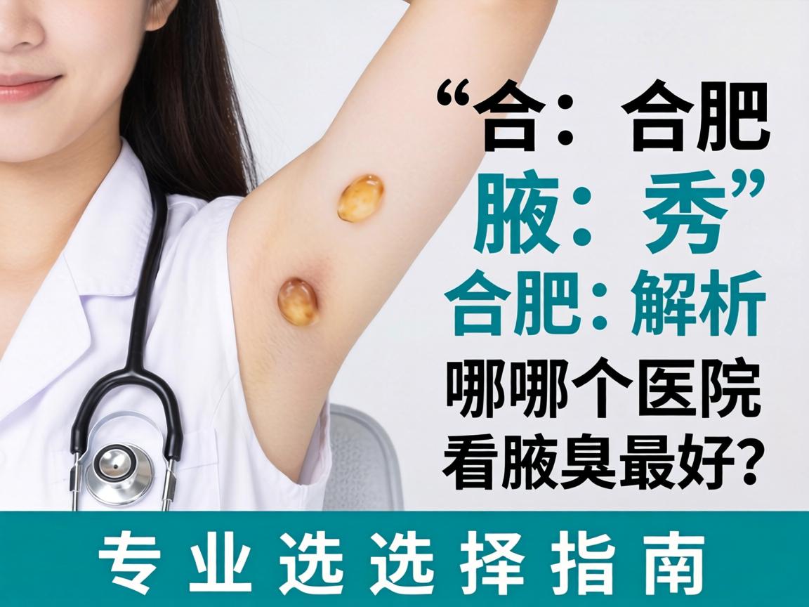 合肥腋秀解析，合肥哪个医院看腋臭最好？专业选择指南