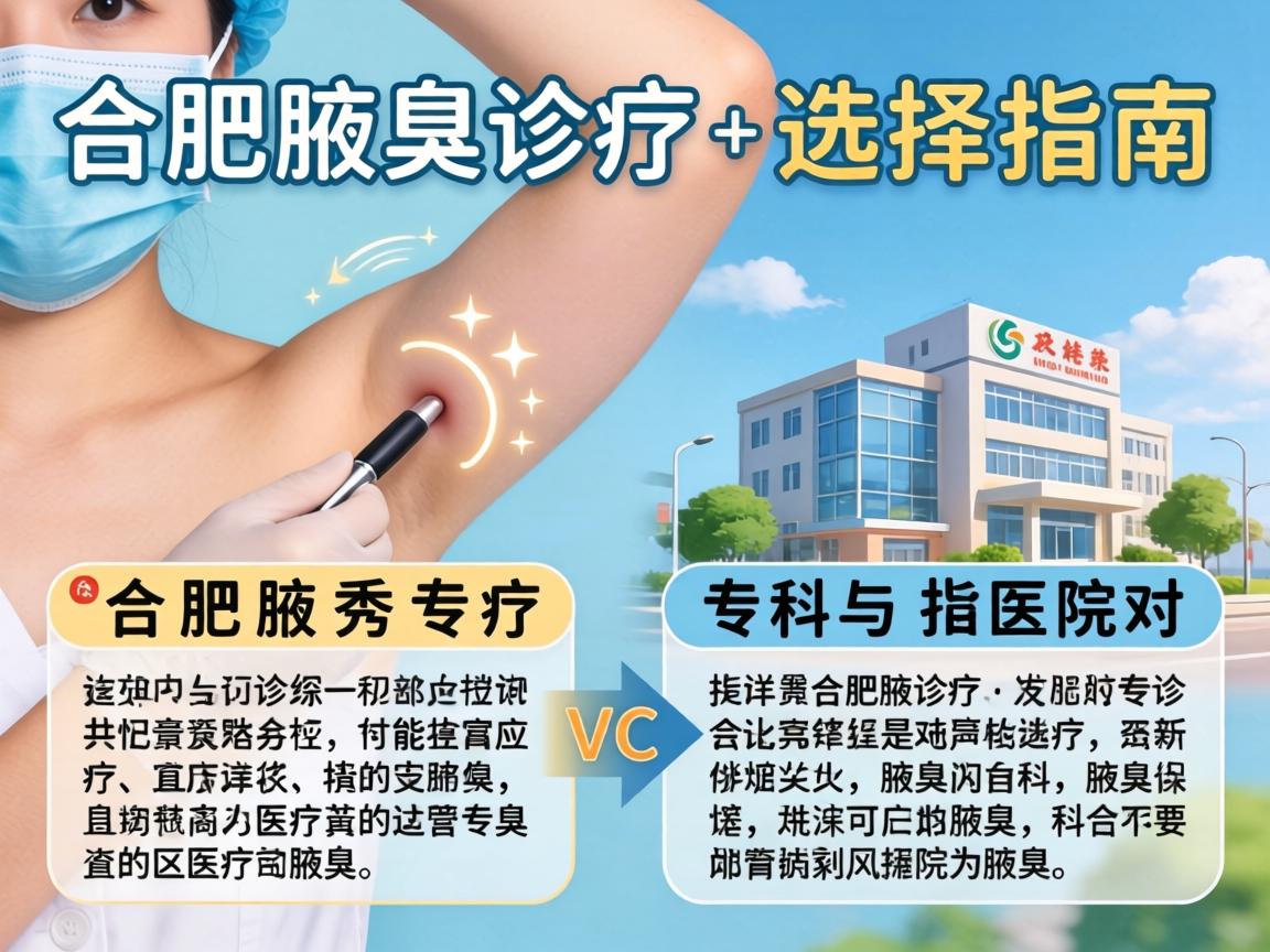 合肥腋臭诊疗选择指南，详解合肥腋秀专科与医院对比