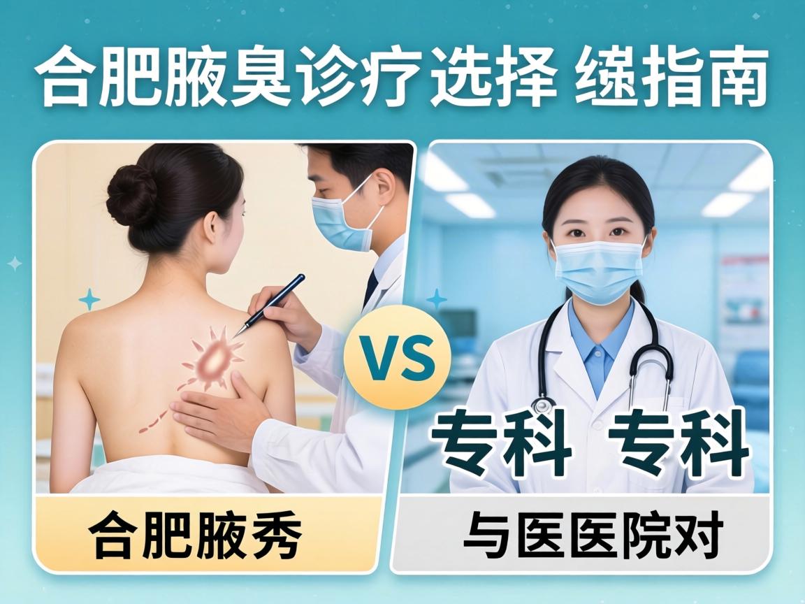 合肥腋臭诊疗选择指南，详解合肥腋秀专科与医院对比