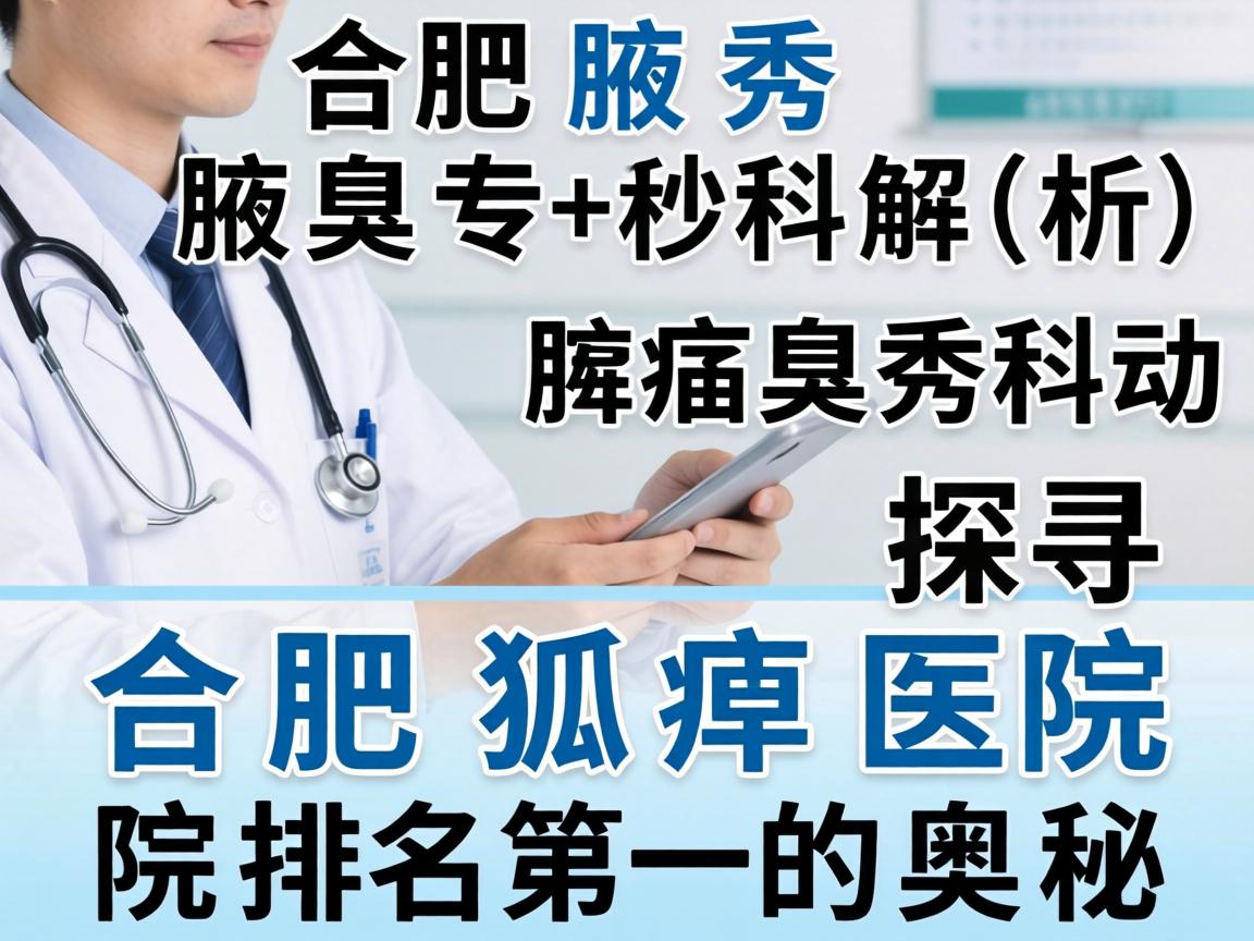 合肥腋秀腋臭专科解析，探寻合肥狐臭医院排名第一的奥秘
