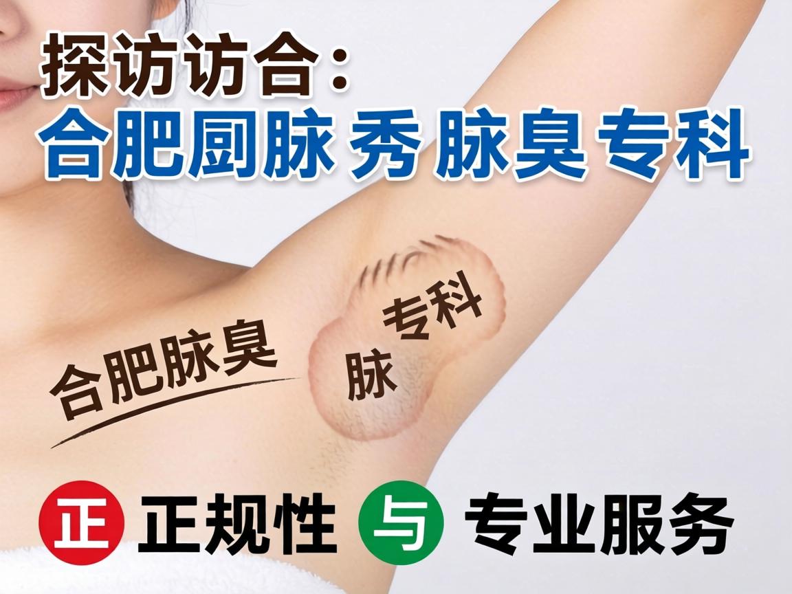 探访合肥腋秀腋臭专科，解析合肥腋秀腋臭专科的正规性与专业服务