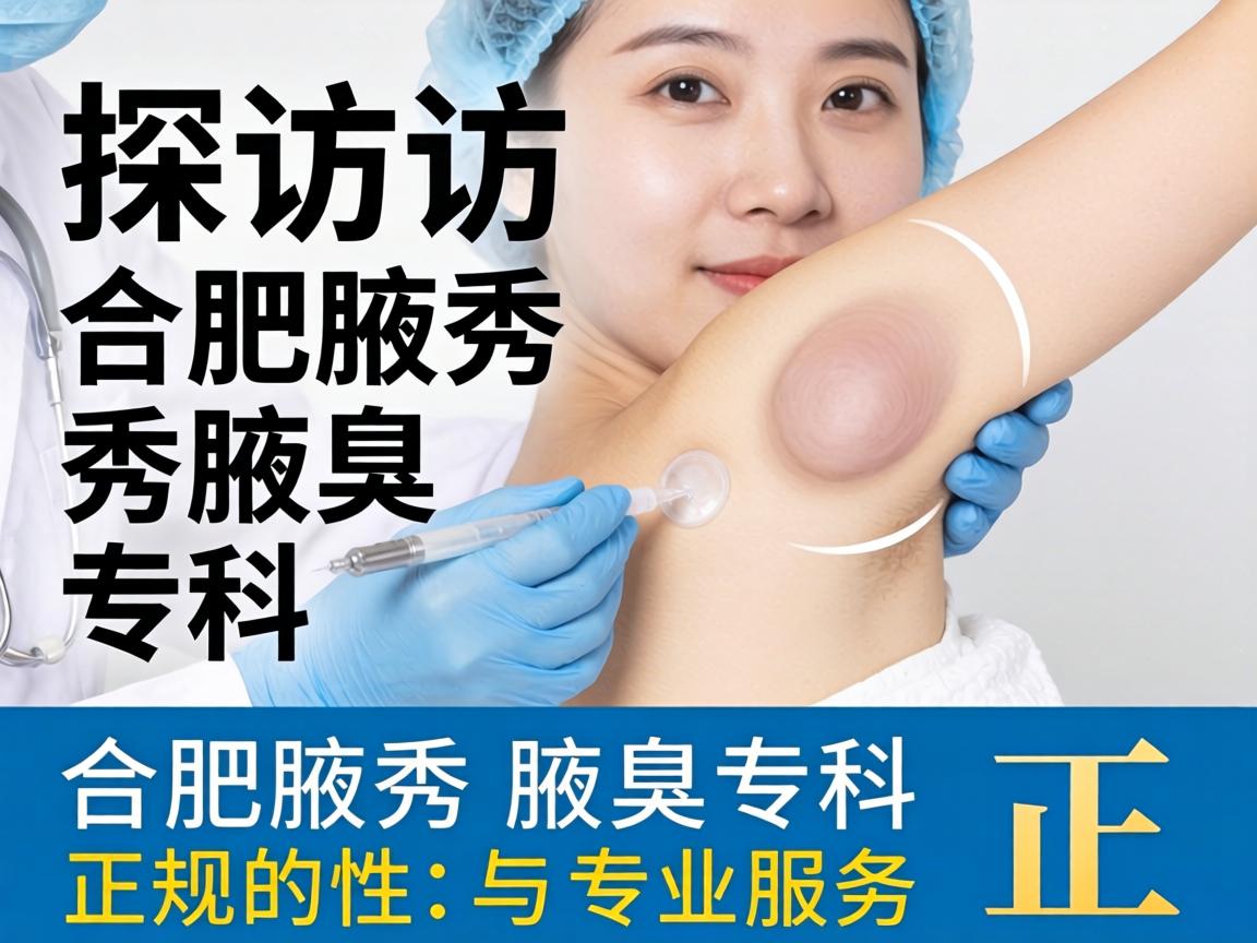 探访合肥腋秀腋臭专科，解析合肥腋秀腋臭专科的正规性与专业服务