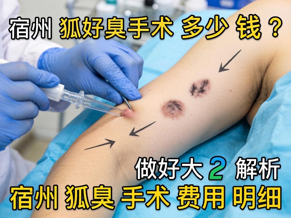 宿州做狐臭手术多少钱？解析宿州狐臭手术费用明细