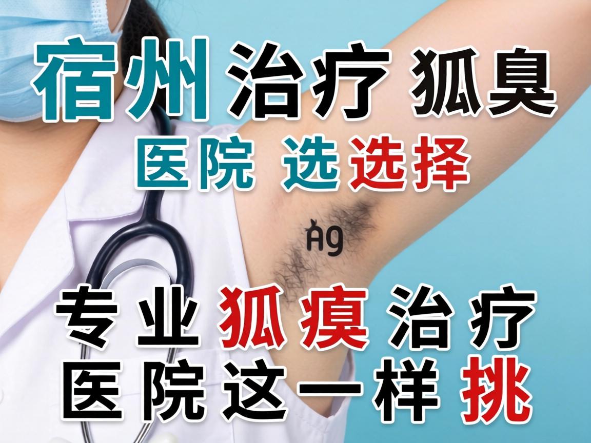 宿州治疗狐臭好的医院选择，专业狐臭治疗医院这样挑