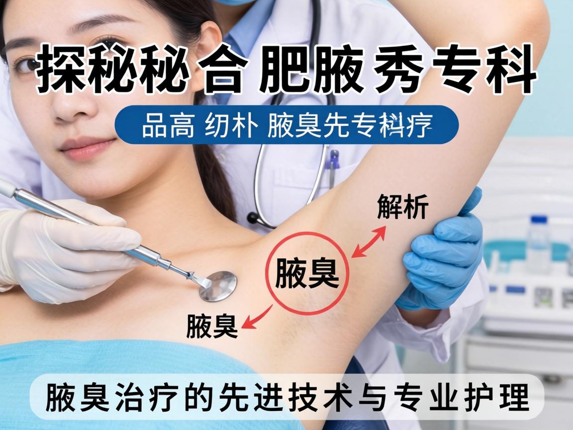 探秘合肥腋秀专科，解析腋臭治疗的先进技术与专业护理
