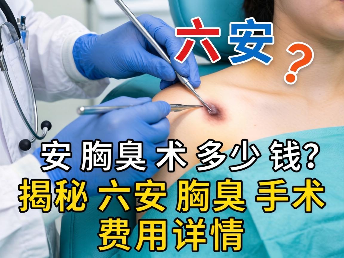 六安腋臭手术多少钱？揭秘六安腋臭手术费用详情