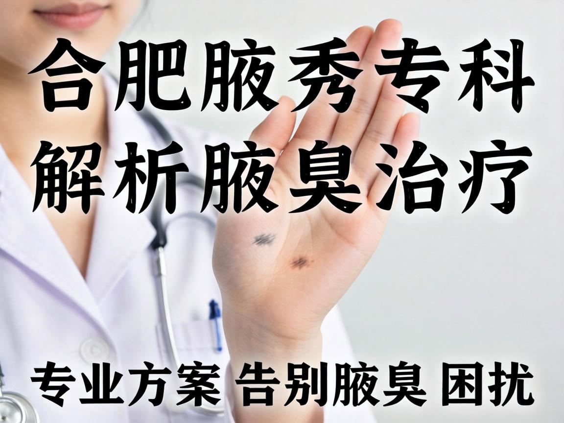 合肥腋秀专科解析腋臭治疗，专业方案告别腋臭困扰