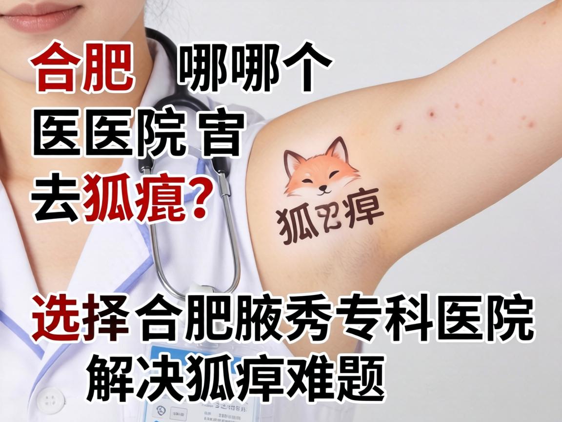 合肥哪个医院去狐臭？选择合肥腋秀专科医院解决狐臭难题