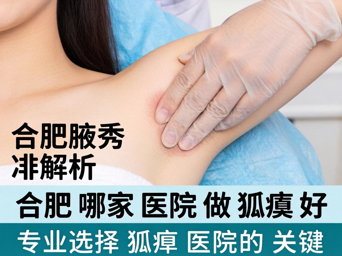 合肥腋秀解析，合肥哪家医院做狐臭好，专业选择狐臭医院的关键