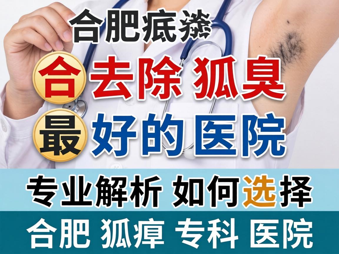 合肥去除狐臭最好的医院，专业解析如何选择合肥狐臭专科医院