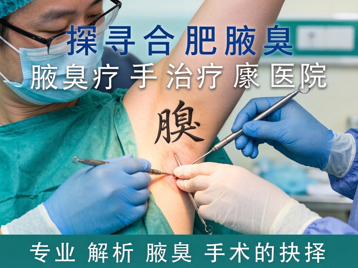 探寻合肥腋臭手术治疗医院，专业解析腋臭手术的抉择