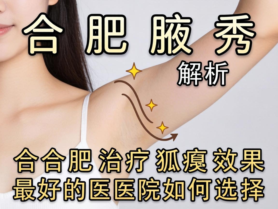 合肥腋秀解析，合肥治疗狐臭效果最好的医院如何选择