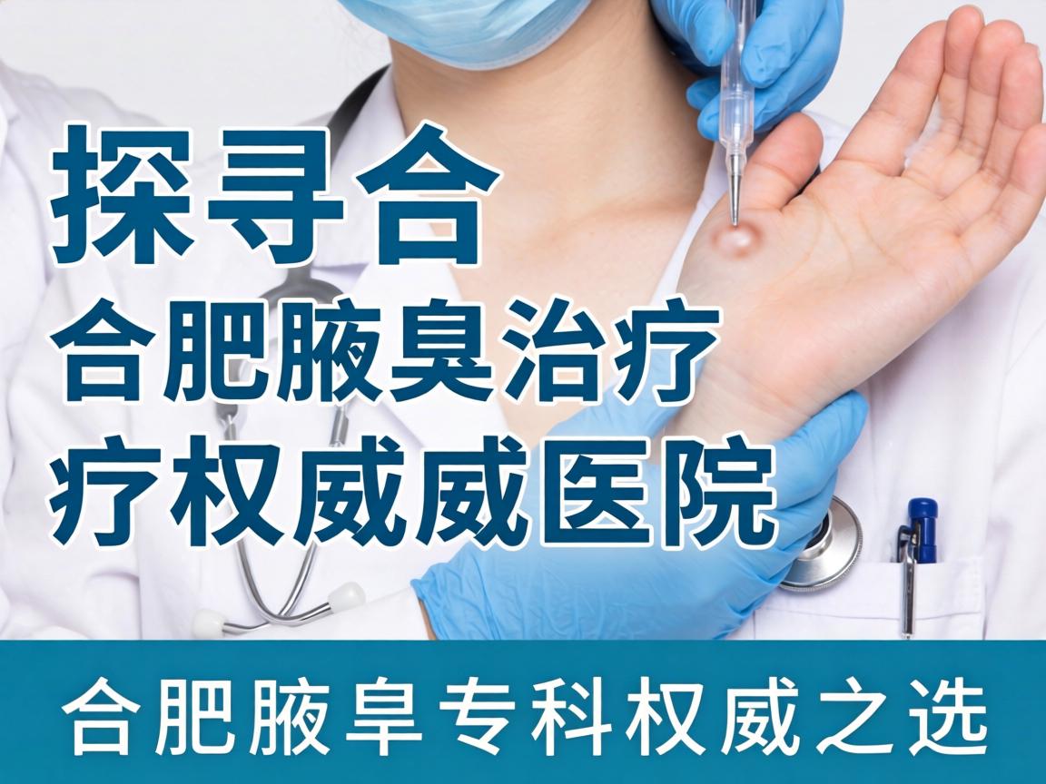 探寻合肥腋臭治疗权威医院，合肥腋臭专科权威之选