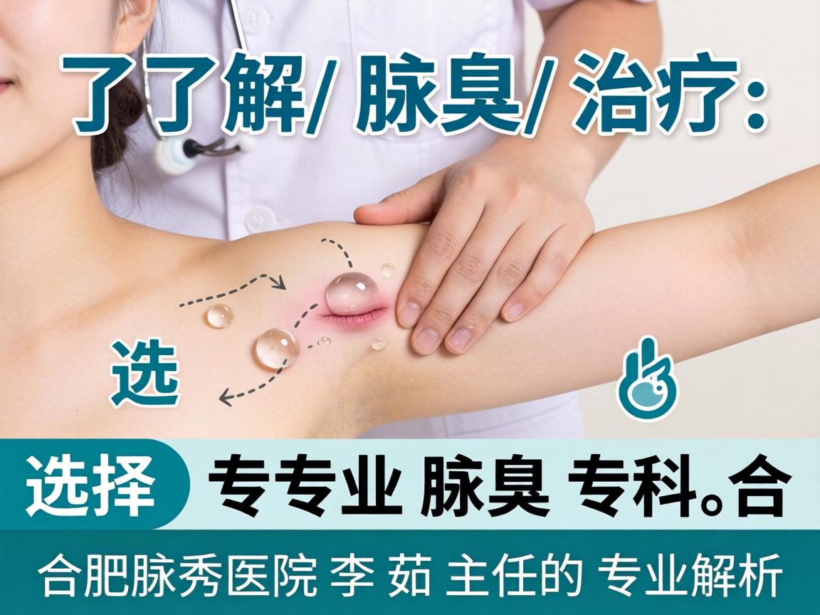 了解腋臭治疗，选择专业腋臭专科，合肥腋秀医院李茹主任的专业解析