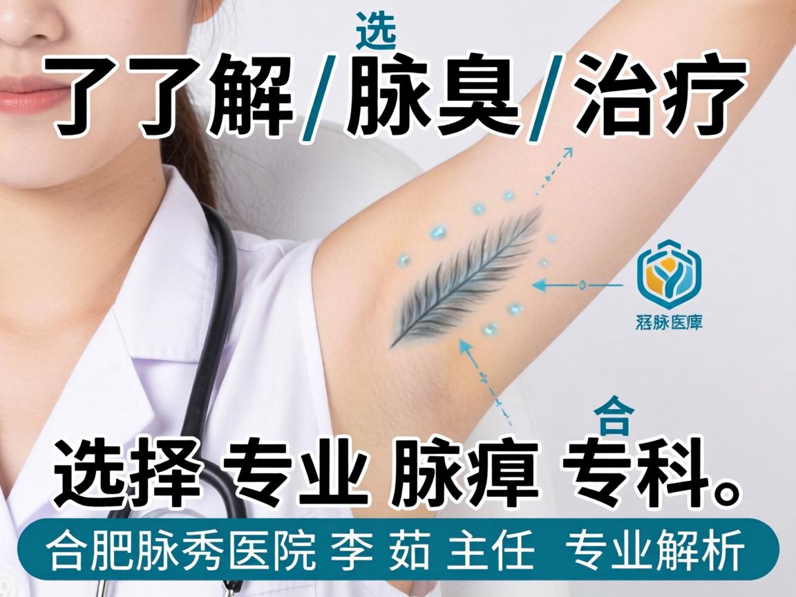 了解腋臭治疗，选择专业腋臭专科，合肥腋秀医院李茹主任的专业解析