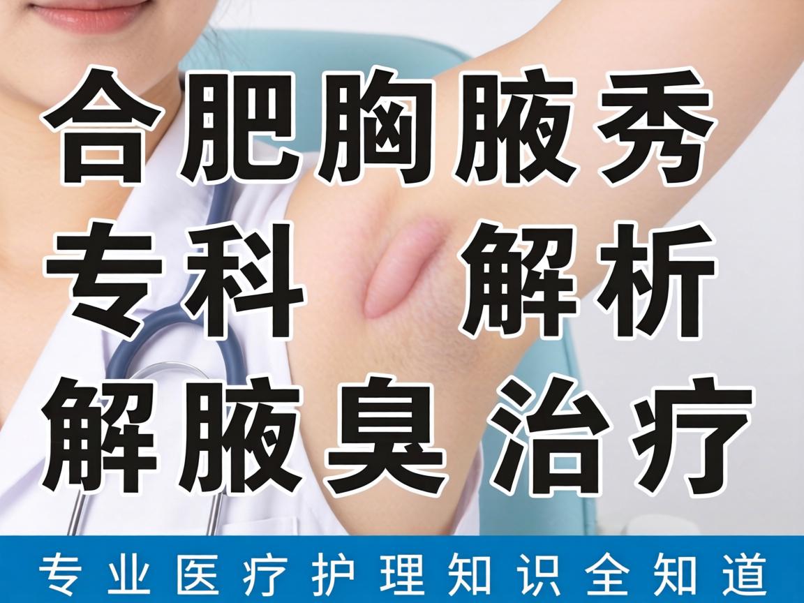合肥腋秀专科解析腋臭治疗，专业医疗护理知识全知道