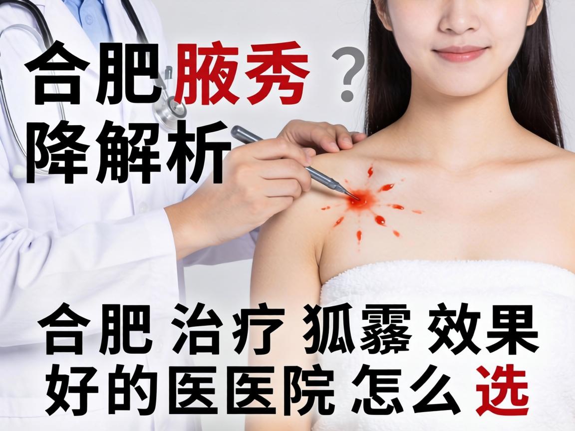 合肥腋秀解析，合肥治疗狐臭效果好的医院怎么选？