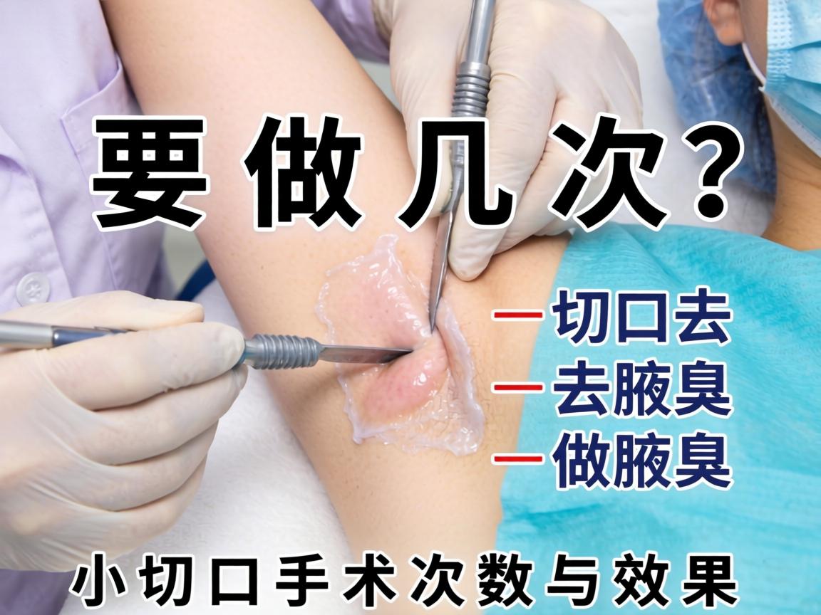 小切口去腋臭要做几次？详解小切口手术次数与效果