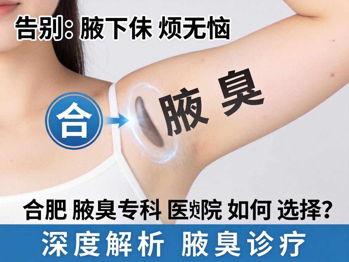 告别腋下烦恼，合肥腋臭专科医院如何选择？深度解析腋臭诊疗
