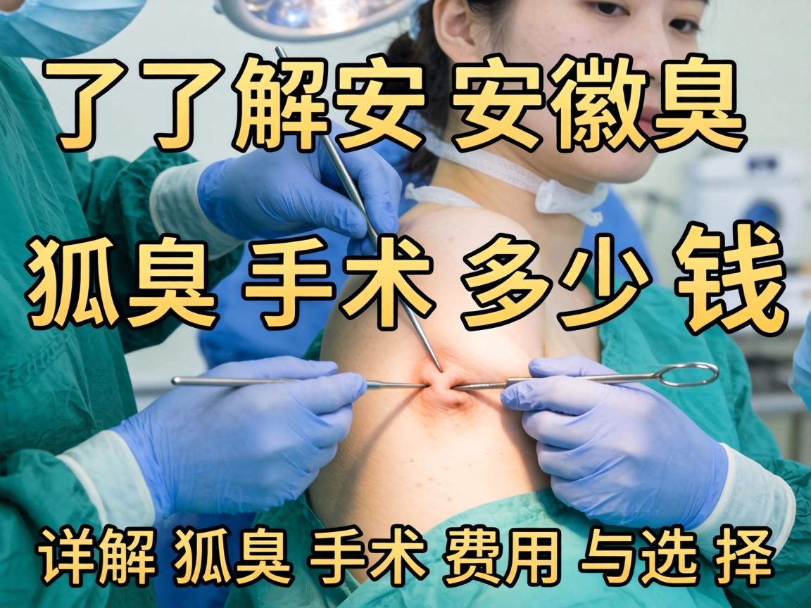 了解安徽狐臭手术多少钱 详解狐臭手术费用与选择