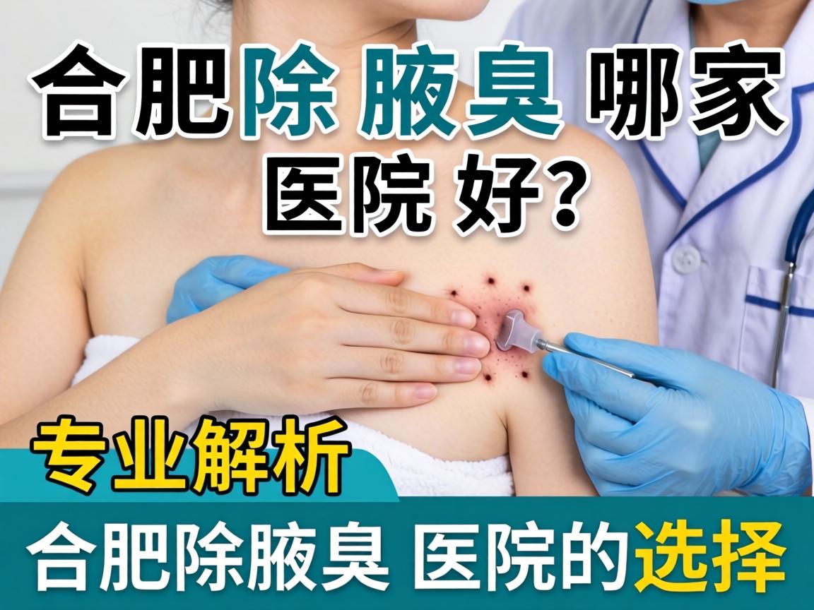 合肥除腋臭哪家医院好？专业解析合肥除腋臭医院的选择