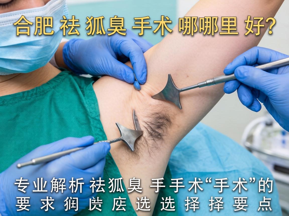 合肥祛狐臭手术哪里好？专业解析祛狐臭手术的选择要点