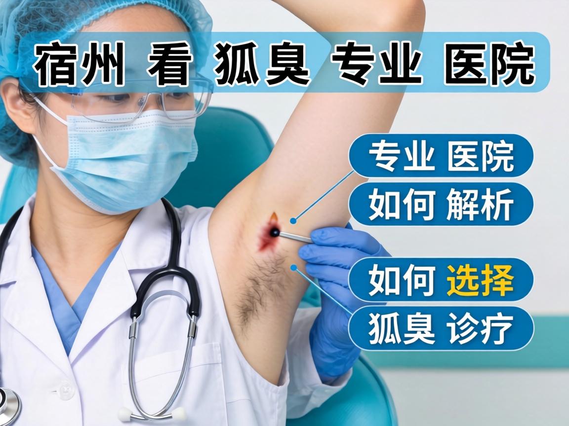 宿州看狐臭专业医院解析，专业医院如何选择狐臭诊疗