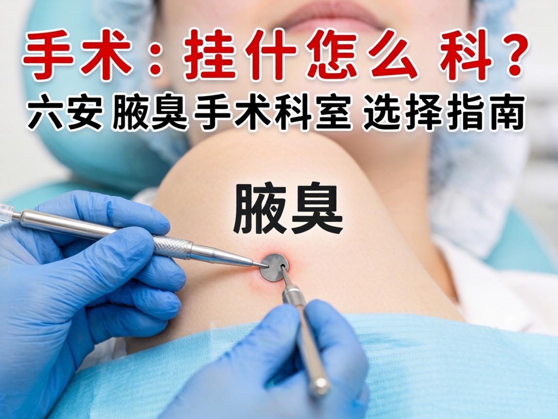 腋臭手术挂什么科？六安腋臭手术科室选择指南