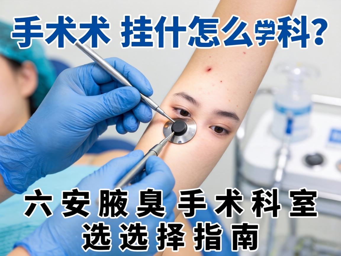 腋臭手术挂什么科？六安腋臭手术科室选择指南
