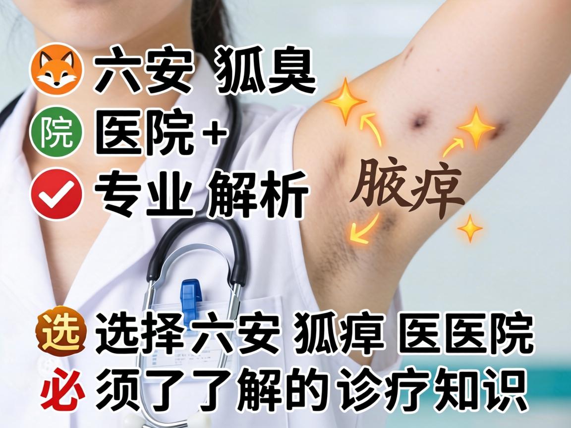 六安狐臭医院专业解析，选择六安狐臭医院必须了解的诊疗知识