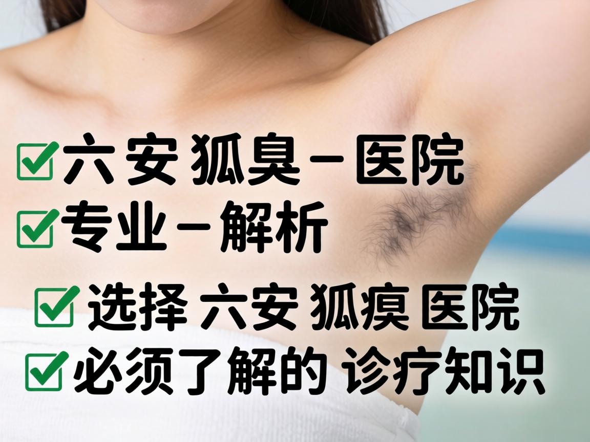 六安狐臭医院专业解析，选择六安狐臭医院必须了解的诊疗知识